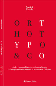 Couverture du livre "Orthotypo & Co" d'Annick Valade