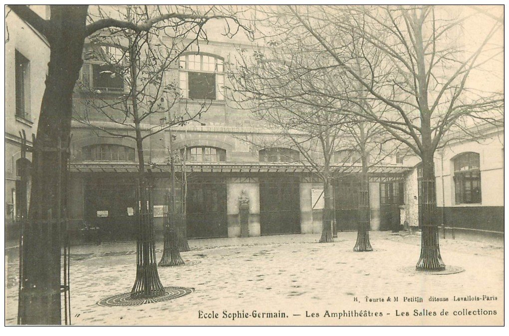 École primaire supérieure de jeunes filles Sophie-Germain, Paris 4e. Carte postale, s.d.