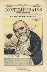 Francisque Sarcey à la une des "Contemporains", 1881