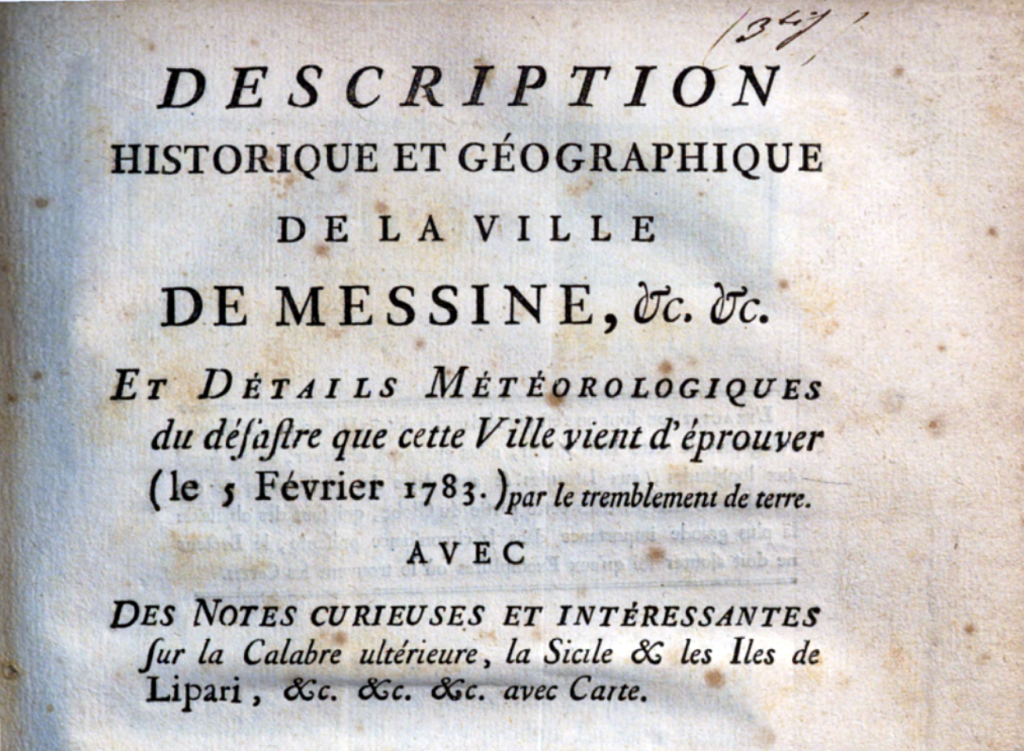 esperluette et abréviations "&c." sur la couverture d'un livre de 1783