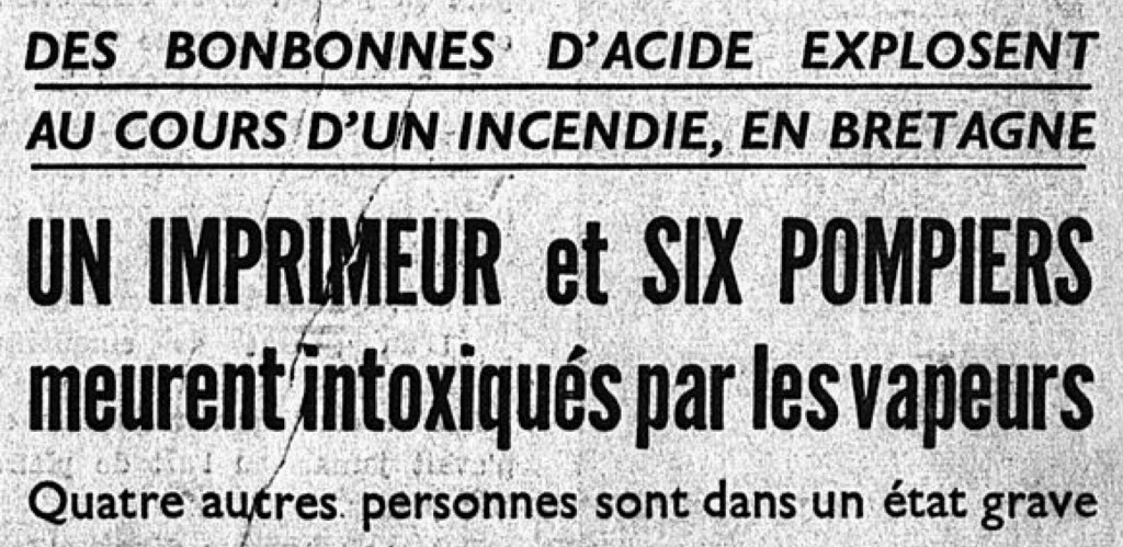 Incendie de l'imprimerie de Chatelauden (Côtes-du-Nord), "Le Petit Journal", 9 juin 1939