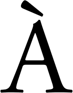 Préposition À accentuée