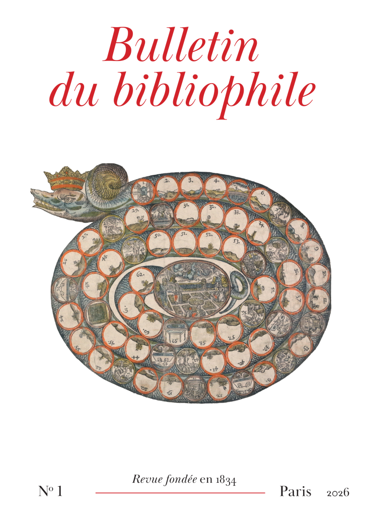 couverture du "Bulletin du bibliophile", 2026/1